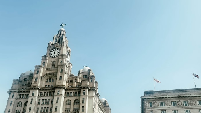 Royal Liver Building at Pier Head Liverpool — Mersey Ferries catering by Crosby Fresh